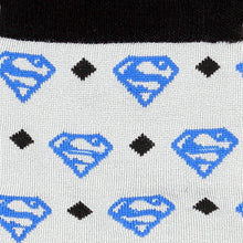 Load image into Gallery viewer, DC Superman Diamond Gray Socks
