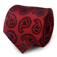 Load image into Gallery viewer, DC Batman Red Paisley Tie
