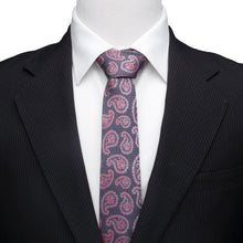 Load image into Gallery viewer, DC Superman Red and Blue Paisley Tie
