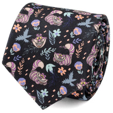 Load image into Gallery viewer, Disney Alice in Wonderland Cheshire Cat Black Men's Tie
