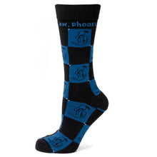 Load image into Gallery viewer, Disney Donald Duck Black Dress Socks &amp; Blue Mickey Mouse Lapel Pin Gift Set

