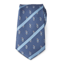 Load image into Gallery viewer, Disney Donald Duck Stripe Blue Men's Tie
