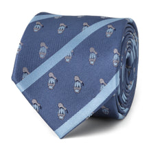 Load image into Gallery viewer, Disney Donald Duck Stripe Blue Men's Tie
