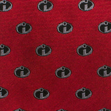 Load image into Gallery viewer, Disney Pixar The Incredibles Logo Red Men's Tie
