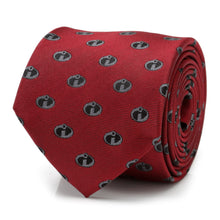Load image into Gallery viewer, Disney Pixar The Incredibles Logo Red Men's Tie
