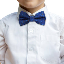 Load image into Gallery viewer, Disney Aladdin Genie Scattered Blue Big Boys' Bow Tie
