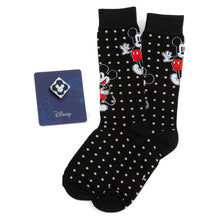 Load image into Gallery viewer, Disney Mickey Mouse Dot Socks and Blue Lapel Pin Gift Set
