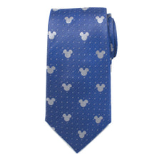 Load image into Gallery viewer, Disney Mickey Mouse Blue Pin Dot Men's Tie
