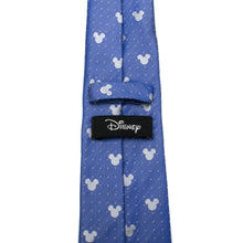 Load image into Gallery viewer, Disney Mickey Mouse Blue Pin Dot Men's Tie
