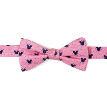 Load image into Gallery viewer, Disney Mickey Mouse Pink Dot Silhouette Pre-Tied Bow Tie
