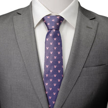 Load image into Gallery viewer, Disney Mickey Mouse Purple and Pink Dot Silhouette Tie
