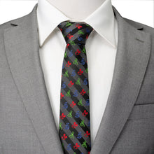 Load image into Gallery viewer, Disney Mickey and Friends Multi Black Stripe Men's Tie
