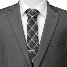 Load image into Gallery viewer, Disney Mickey and Friends Charcoal Plaid Men's Tie
