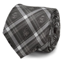 Load image into Gallery viewer, Disney Mickey and Friends Charcoal Plaid Men's Tie
