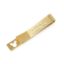 Load image into Gallery viewer, Disney Mickey Mouse Cutout Gold Tie Bar
