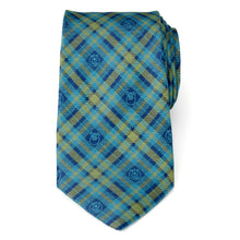 Load image into Gallery viewer, Disney Pixar Monsters Inc. Plaid Blue and Green Tie
