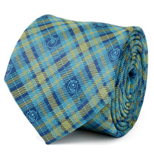 Load image into Gallery viewer, Disney Pixar Monsters Inc. Plaid Blue and Green Tie
