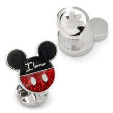 Load image into Gallery viewer, Disney Mickey and Minnie Mouse "I Love Us" Cufflinks
