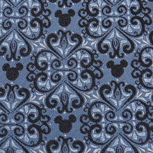 Load image into Gallery viewer, Disney Mickey Mouse Damask Tile Blue Men's Tie

