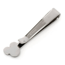 Load image into Gallery viewer, Disney Mickey Mouse Onyx Stainless Steel Tie Bar
