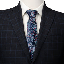 Load image into Gallery viewer, Disney Mickey and Friends Paisley Blue Multi Men's Tie
