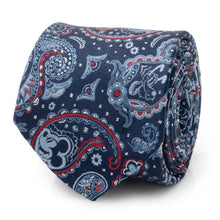 Load image into Gallery viewer, Disney Mickey and Friends Paisley Blue Multi Men's Tie
