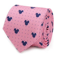 Load image into Gallery viewer, Disney Mickey Mouse Dot Pink Men's Tie
