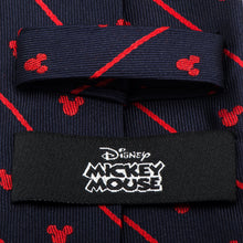 Load image into Gallery viewer, Disney Mickey Mouse Navy Pinstripe Tie
