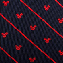 Load image into Gallery viewer, Disney Mickey Mouse Navy Pinstripe Tie
