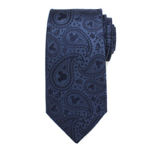 Load image into Gallery viewer, Disney Mickey Mouse Navy Paisley Men's Tie
