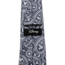 Load image into Gallery viewer, Disney Mickey Mouse Gray Paisley Mens Tie
