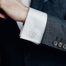 Load image into Gallery viewer, Disney Mickey Mouse Silhouette Cutout Cufflinks
