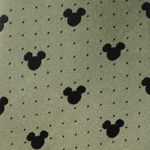 Load image into Gallery viewer, Disney Mickey Mouse Silhouette Dot Green Men's Tie
