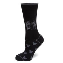 Load image into Gallery viewer, Disney Mickey Mouse Steamboat Willie Sock and Mickey Blue Lapel Pin Gift Set
