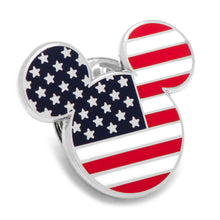 Load image into Gallery viewer, Disney Mickey Mouse Stars and Stripes Lapel Pin

