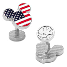 Load image into Gallery viewer, Disney Mickey Mouse Stars and Stripes Cufflinks
