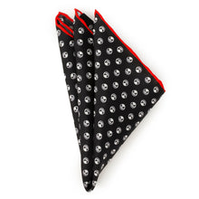 Load image into Gallery viewer, Disney The Nightmare Before Christmas Jack Skellington Men's Black Pocket Square
