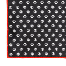 Load image into Gallery viewer, Disney The Nightmare Before Christmas Jack Skellington Men's Black Pocket Square
