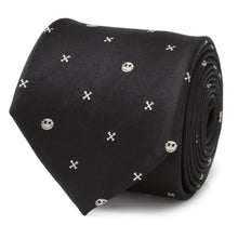 Load image into Gallery viewer, Disney The Nightmare Before Christmas Jack Skellington Black Men's Tie
