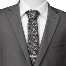 Load image into Gallery viewer, Disney The Nightmare Before Christmas Black Gray Pattern Men's Tie
