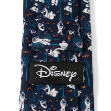 Load image into Gallery viewer, Disney Frozen Olaf Navy Pattern Men's Tie
