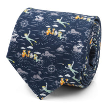 Load image into Gallery viewer, Disney Peter Pan Flying Blue Men's Tie

