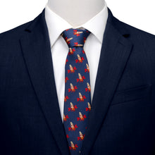 Load image into Gallery viewer, Disney The Little Mermaid Sebastian Hidden Message Blue Men's Tie
