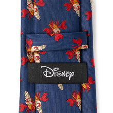 Load image into Gallery viewer, Disney The Little Mermaid Sebastian Hidden Message Blue Men's Tie
