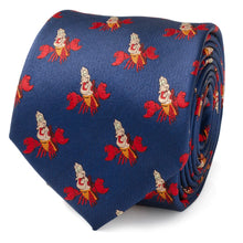 Load image into Gallery viewer, Disney The Little Mermaid Sebastian Hidden Message Blue Men's Tie
