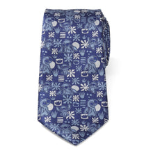 Load image into Gallery viewer, Disney Lilo &amp; Stitch Blue Tropical Men's Tie
