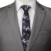 Load image into Gallery viewer, Disney Villains Dark Pattern Men's Tie
