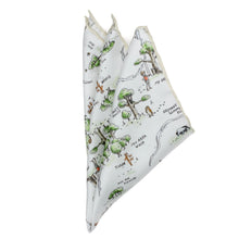 Load image into Gallery viewer, Disney Winnie the Pooh Map Pocket Square
