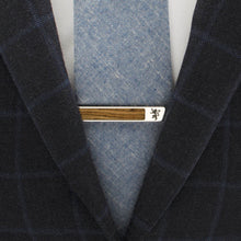 Load image into Gallery viewer, Game of Thrones Lannister Inlaid Wood Tie Clip

