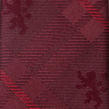 Load image into Gallery viewer, Game of Thrones Lannister Lion Red Plaid Silk Men's Tie
